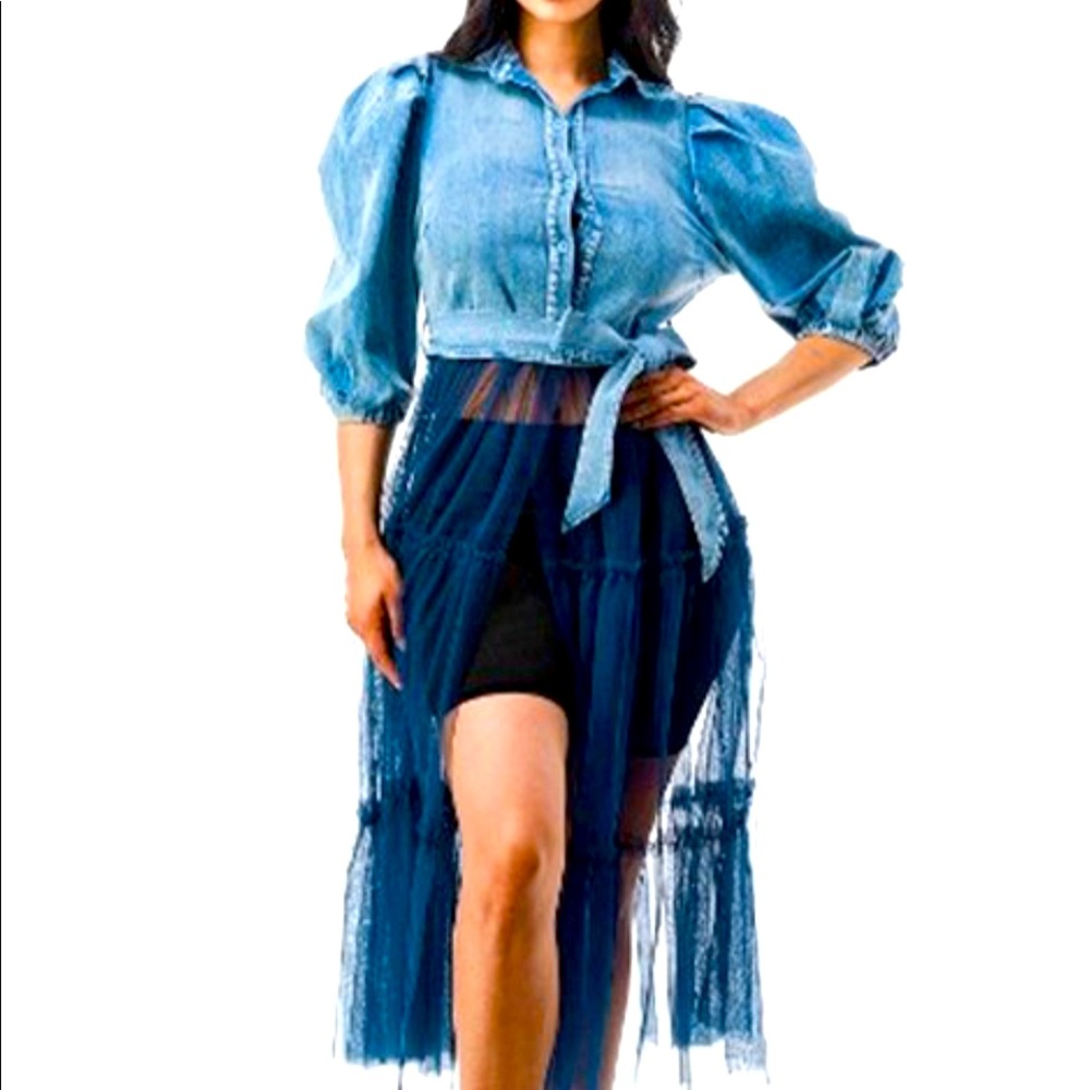 Denim Tutu Jacket